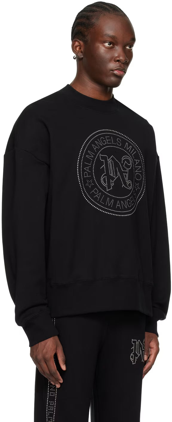 Black Milano Stud Sweatshirt