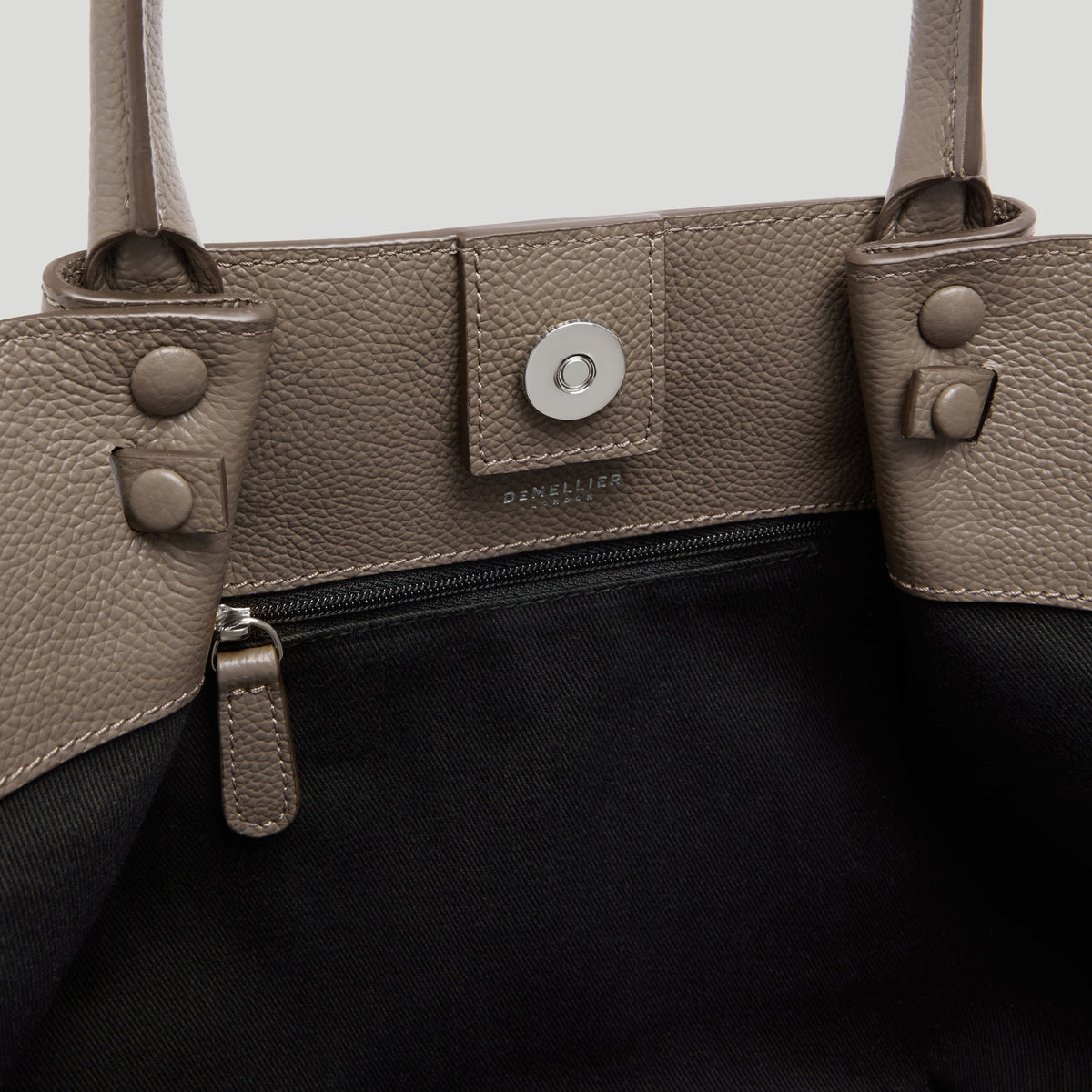 The Midi New York - Dark Taupe Small Grain