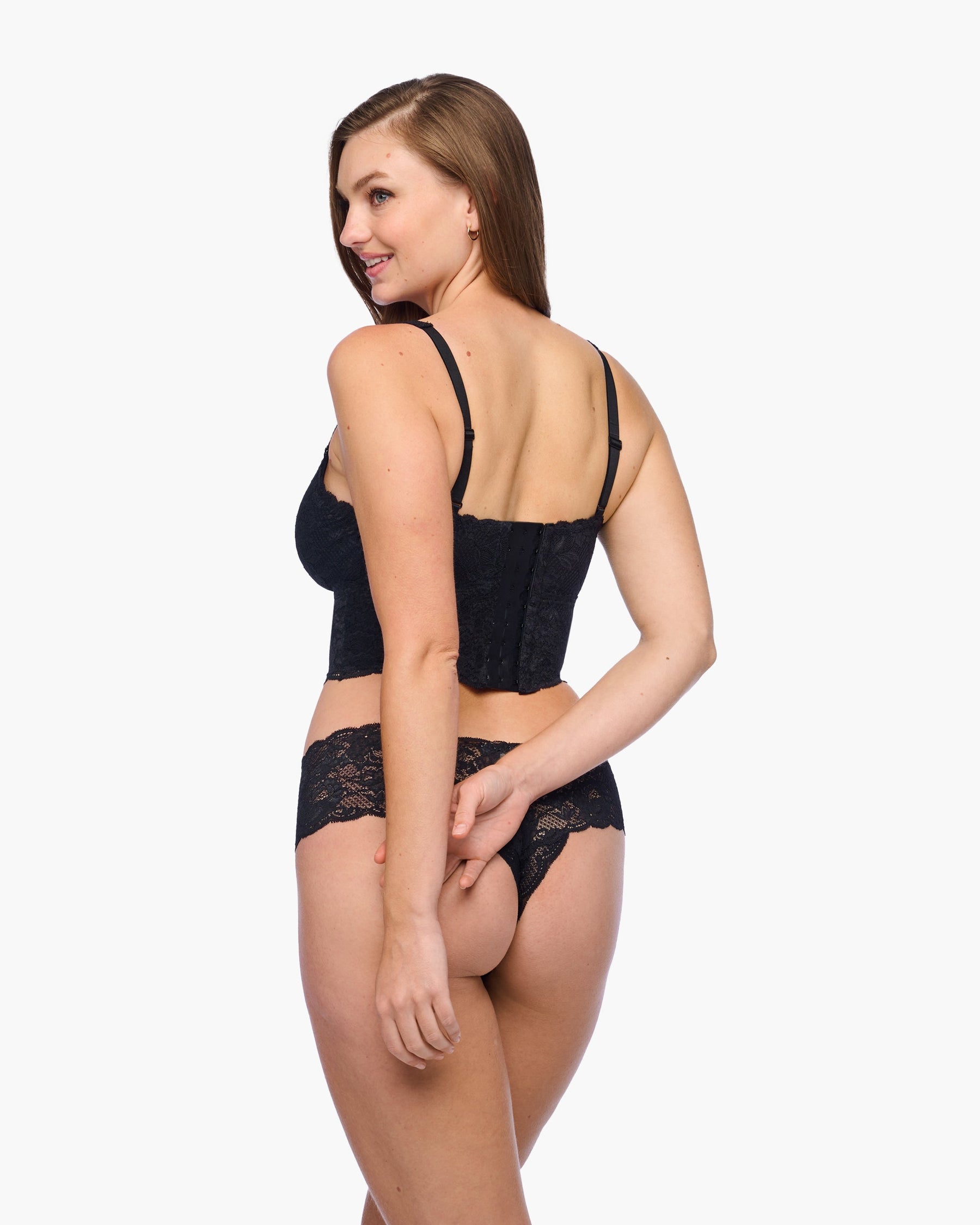Curvy Plungie Longline Bralette