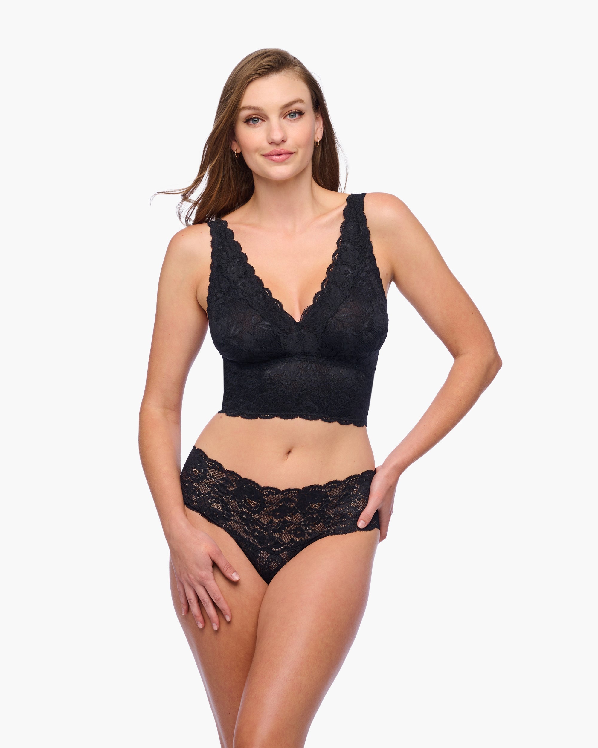 Curvy Plungie Longline Bralette