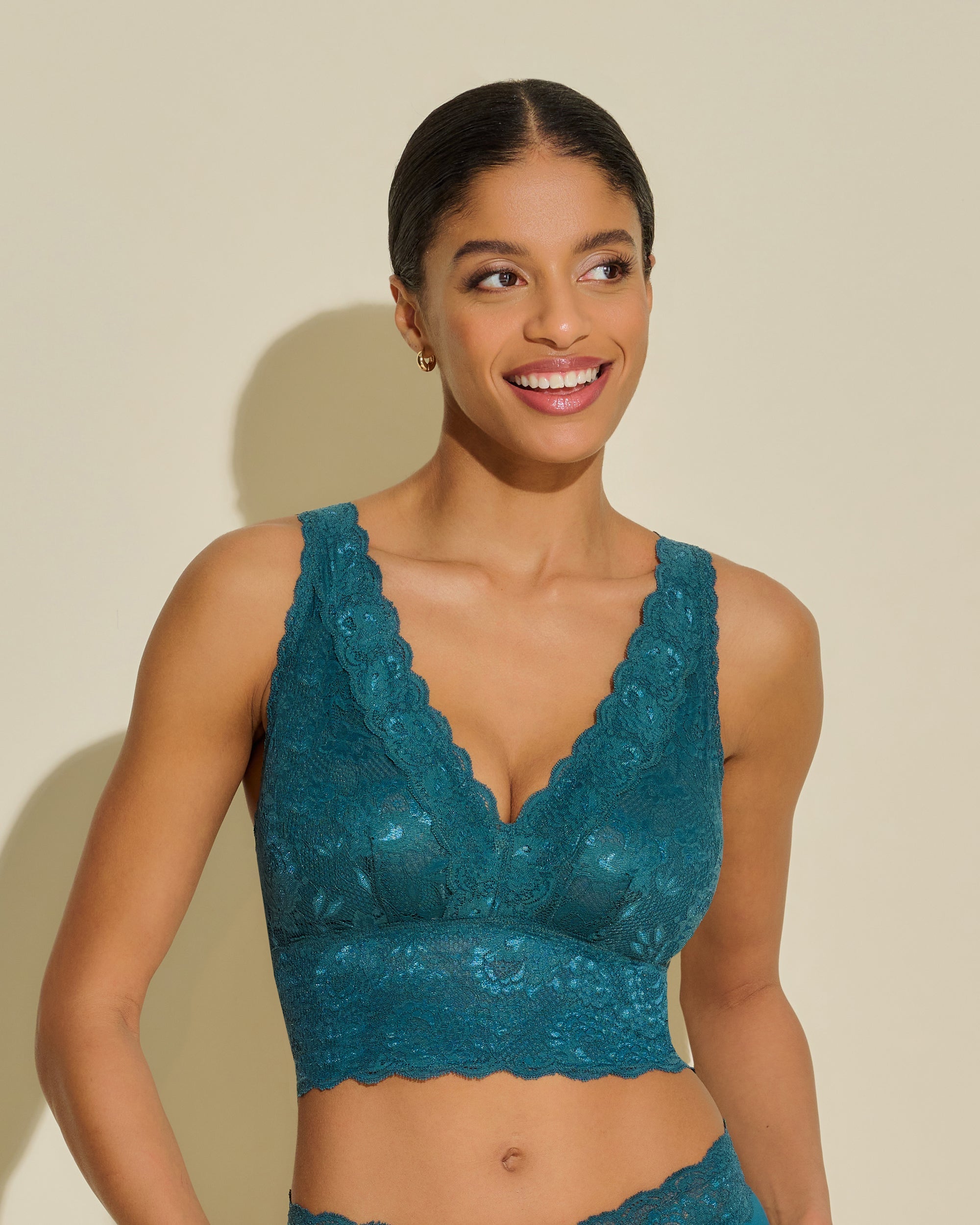 Curvy Plungie Longline Bralette