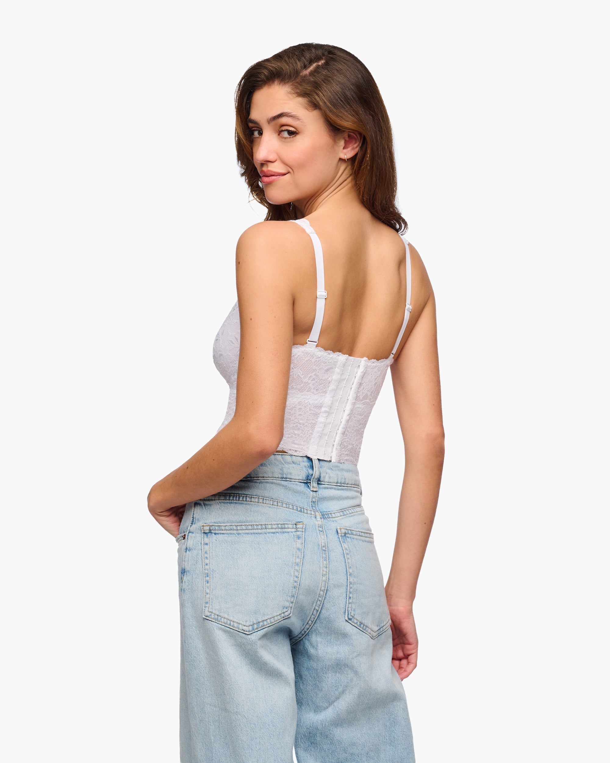 Curvy Plungie Longline Bralette