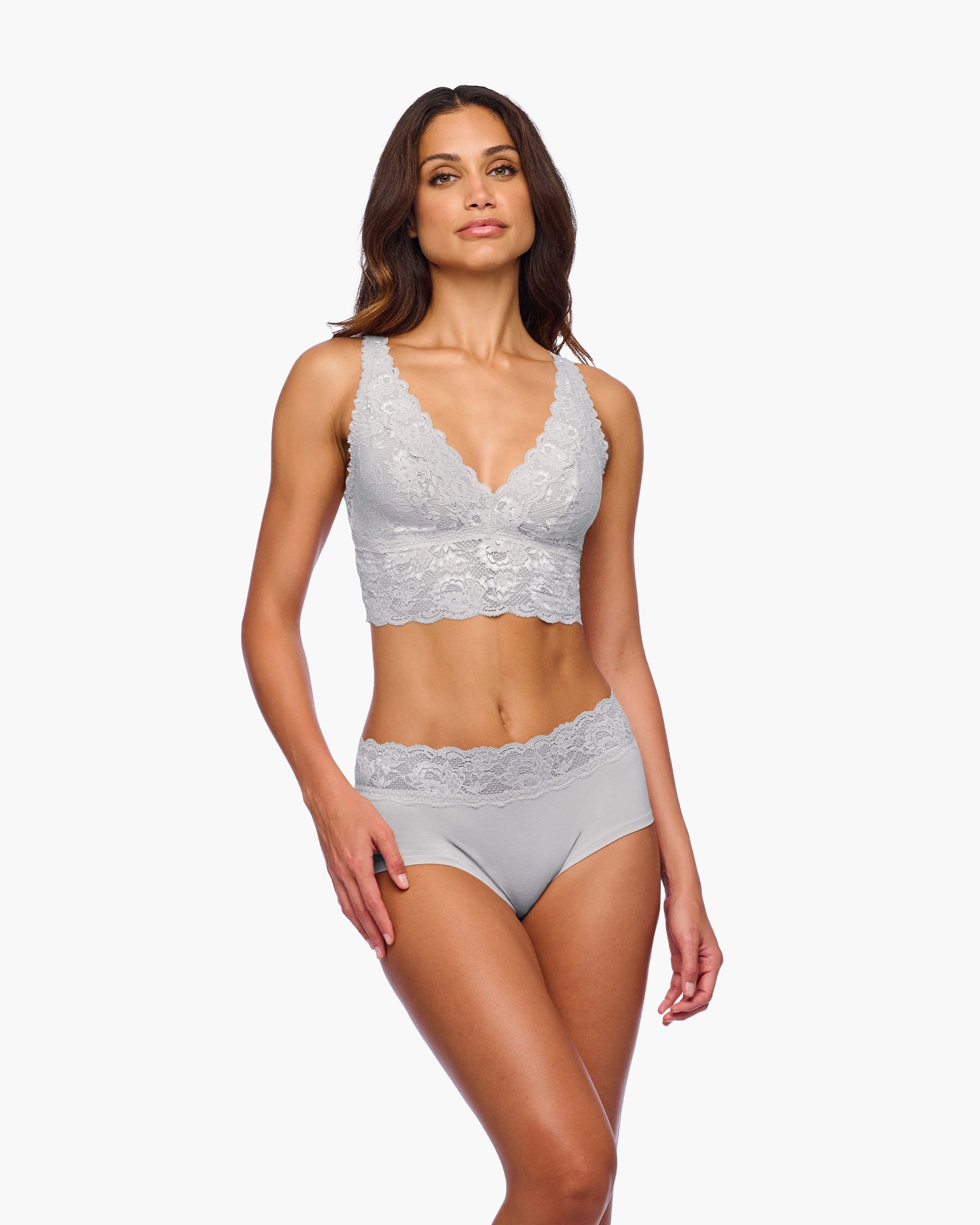 Bralette Alta Con Scollatura Profonda