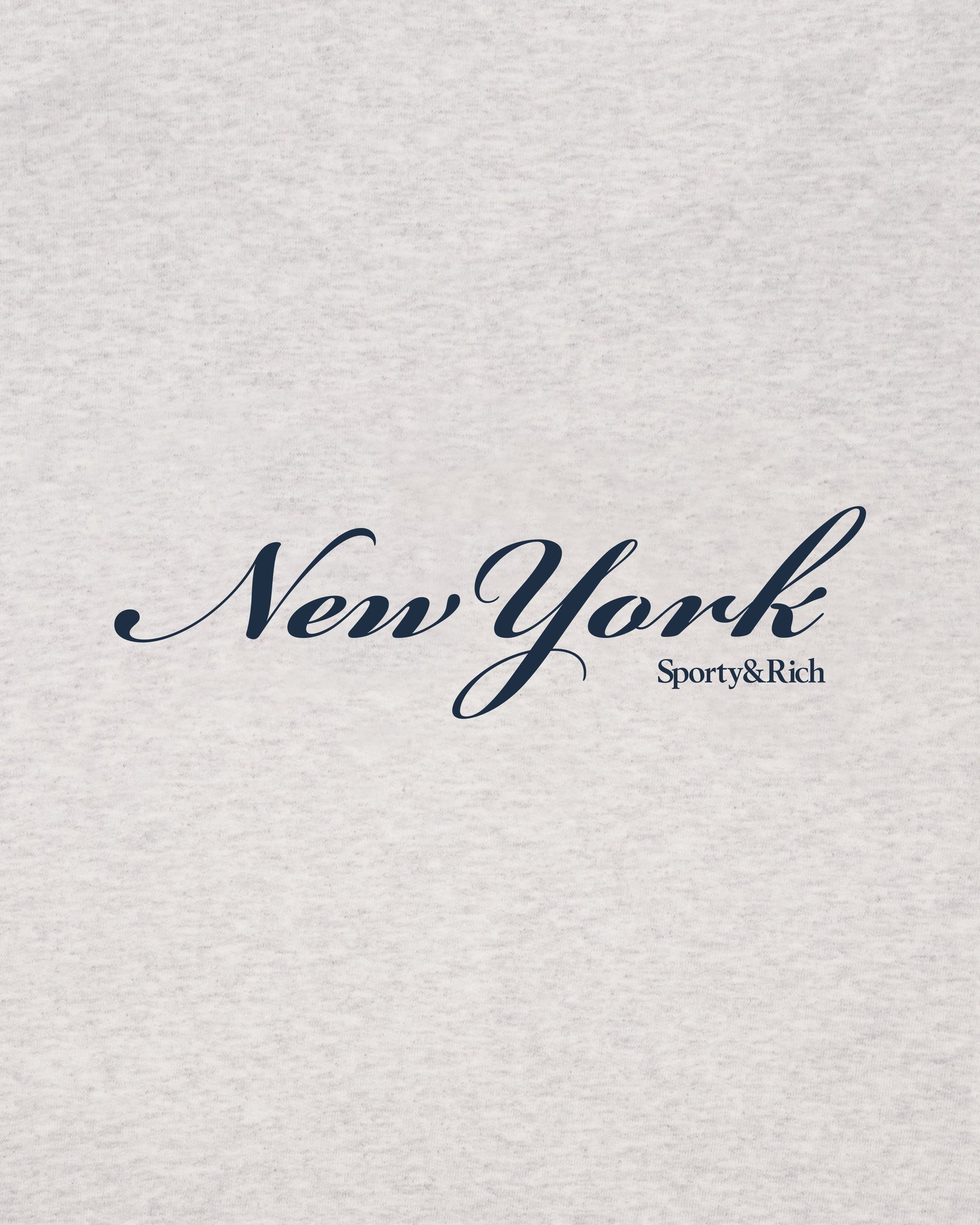 New York Crewneck - Heather Gray/Navy