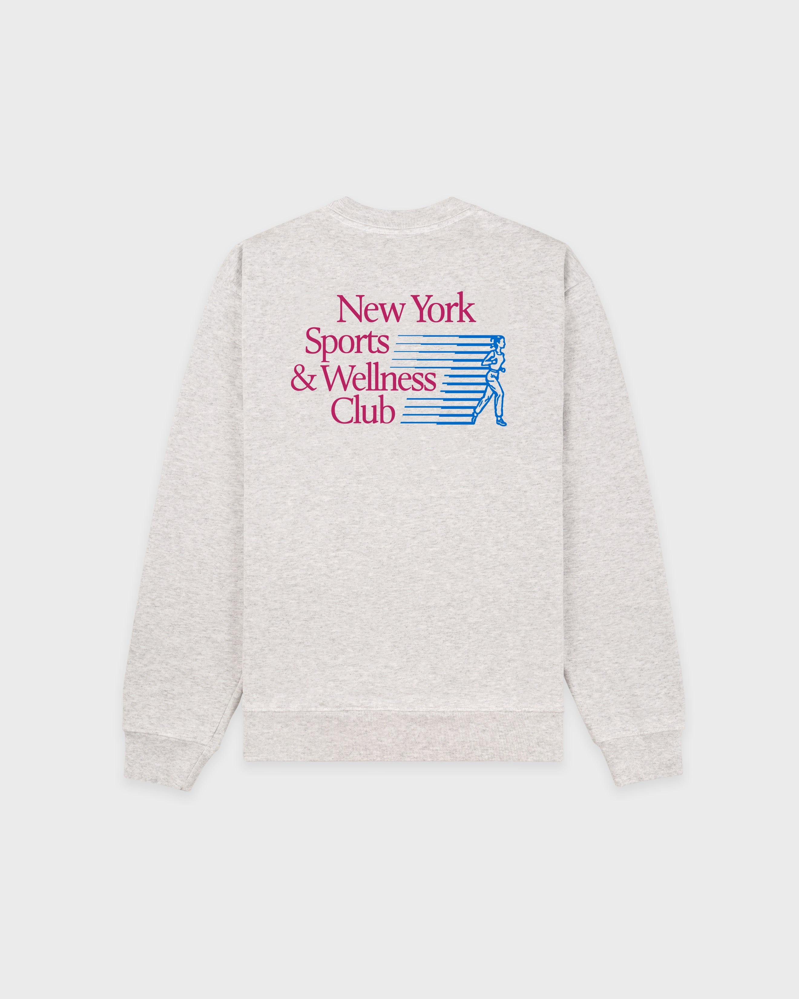 NY Motion Crewneck - Heather Gray/Berry/Azure