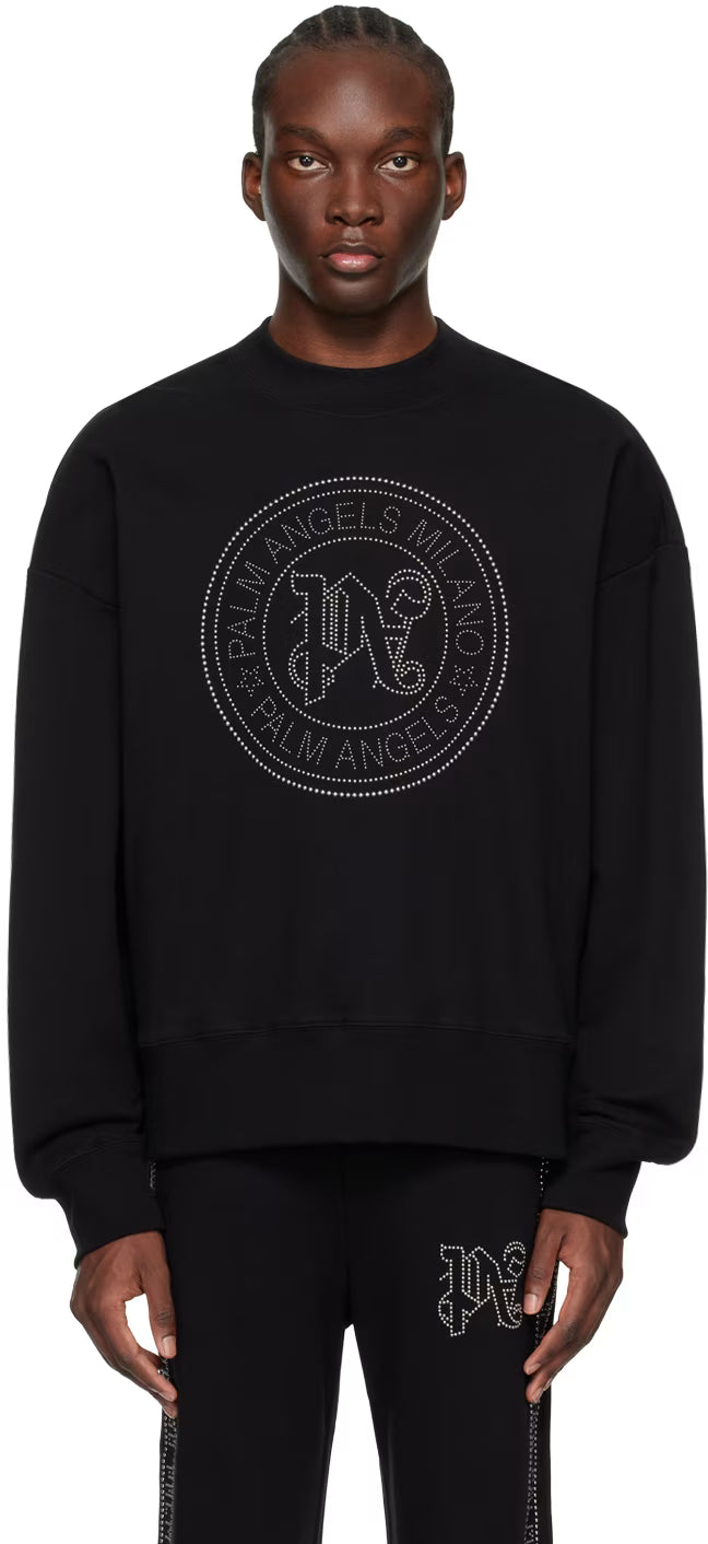 Black Milano Stud Sweatshirt