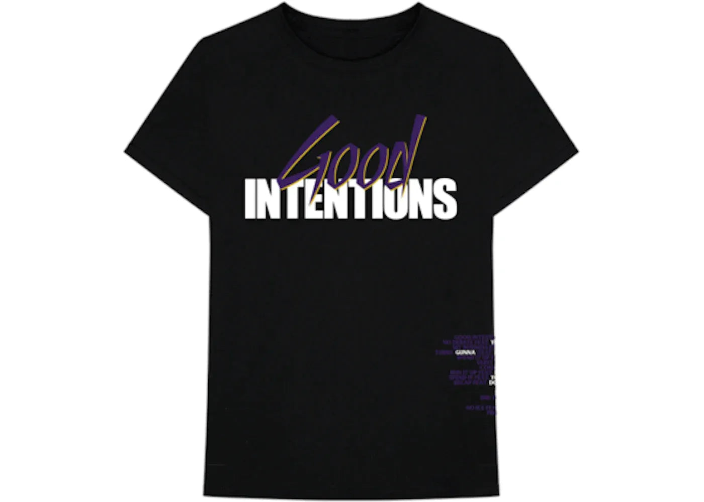 VLone x Nav Good Intentions Black Doves Tee