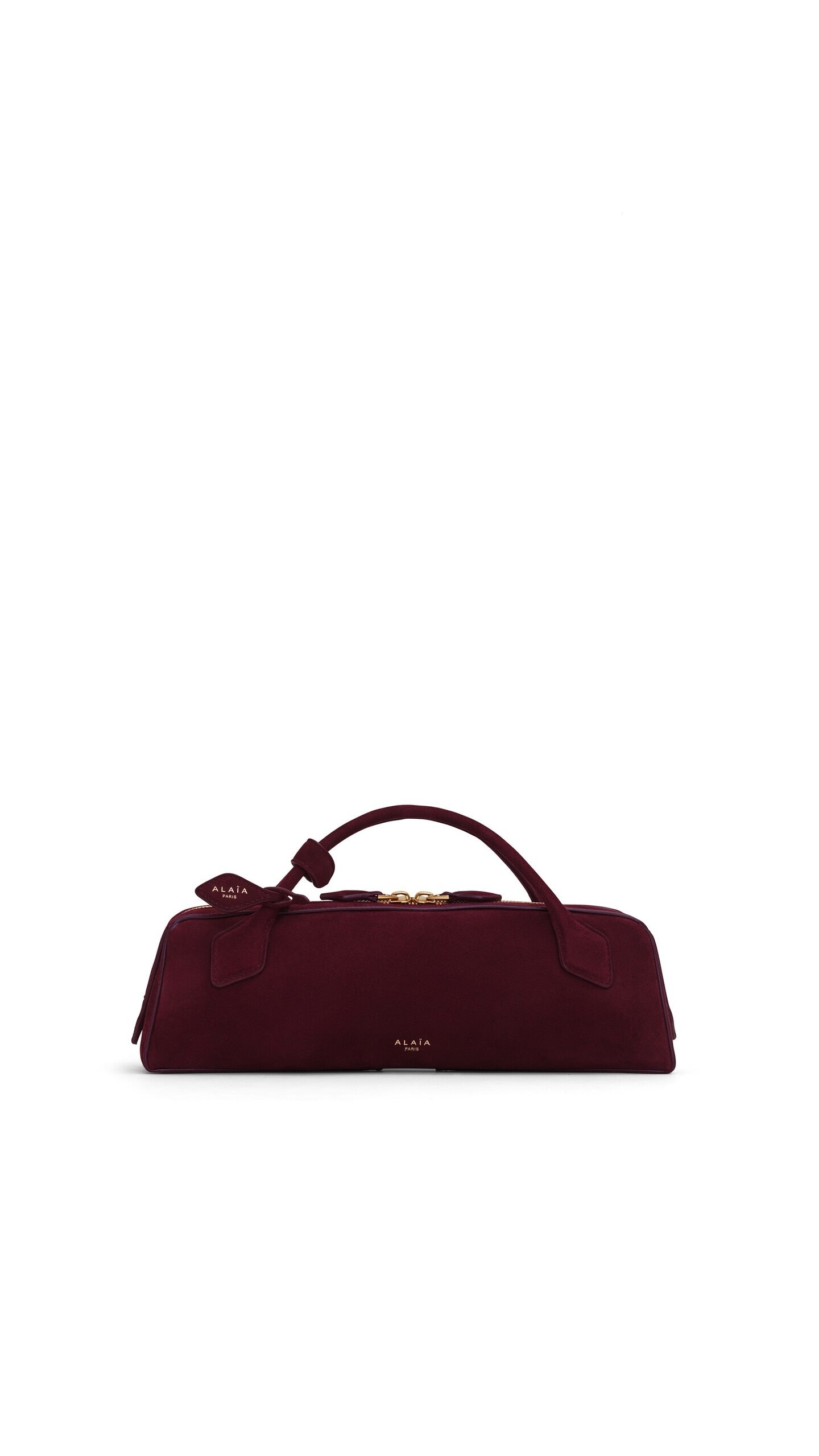 LE TECKEL CLUTCH IN SUEDE