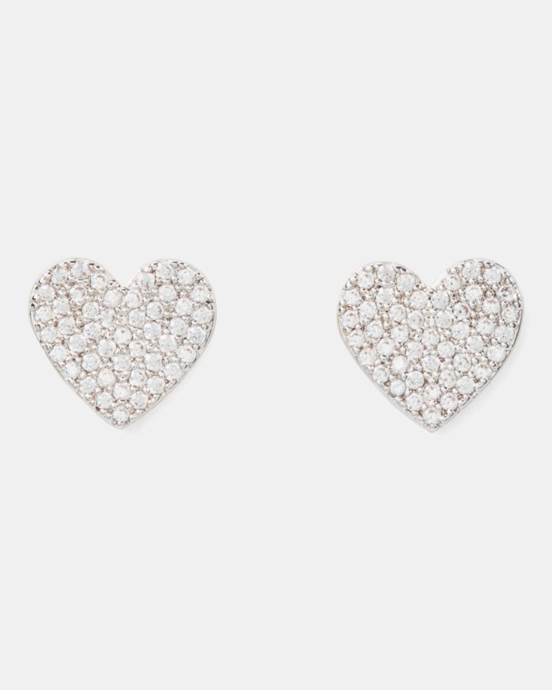 Yours Truly Pave Heart Studs