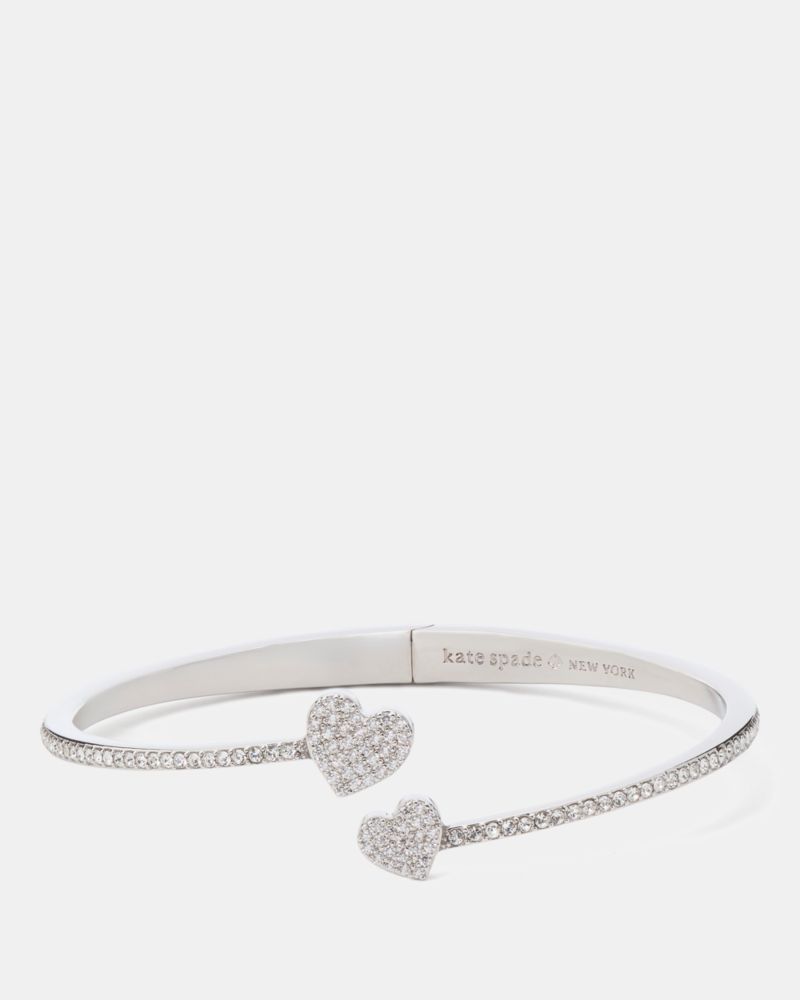 Yours Truly Pave Open Hinge Cuff
