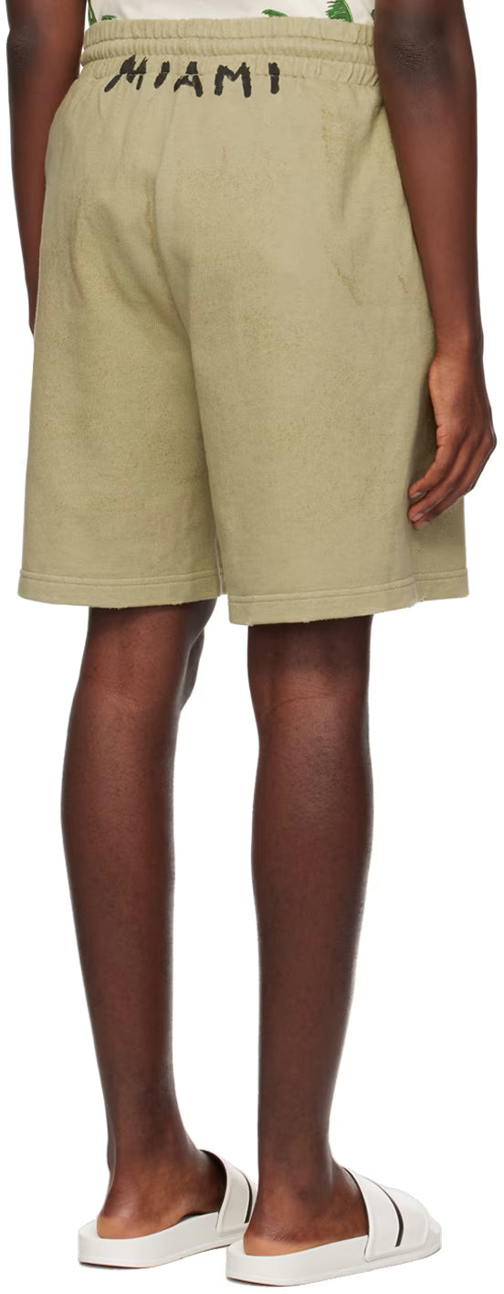 Khaki Faded Shorts