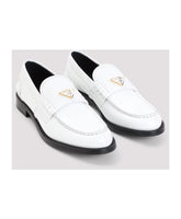 Prada White Loafer Shoes Elegant Footwear Choice