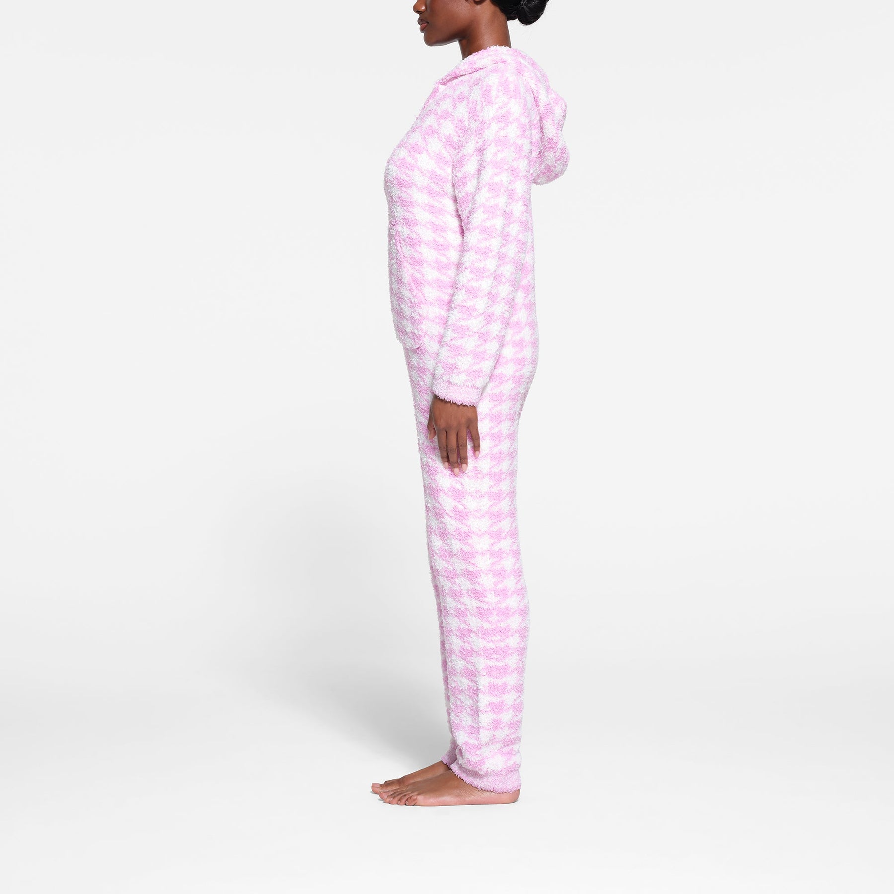 COZY KNIT UNISEX ONESIE | PETAL HOUNDSTOOTH
