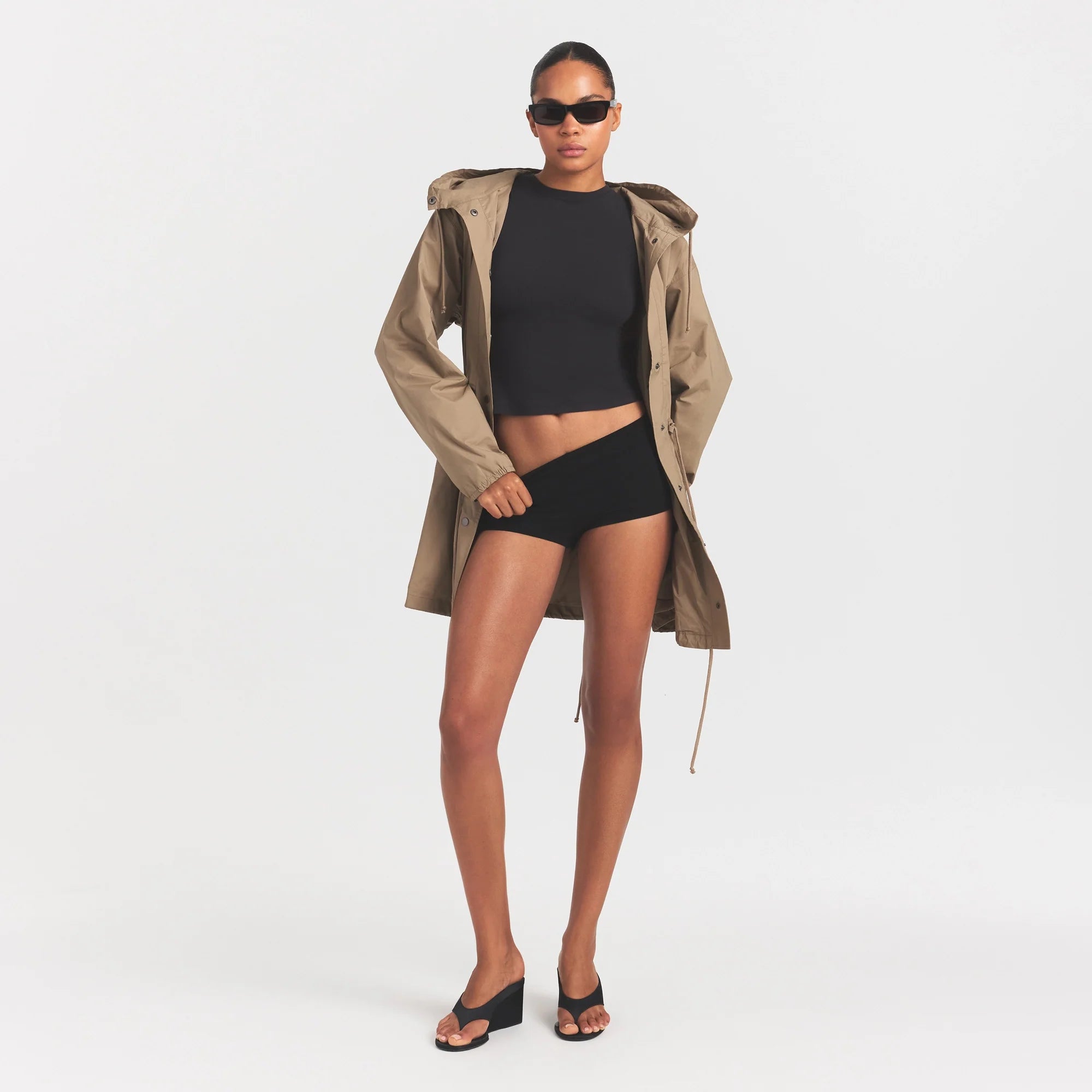 Woven Cotton Oversized Anorak