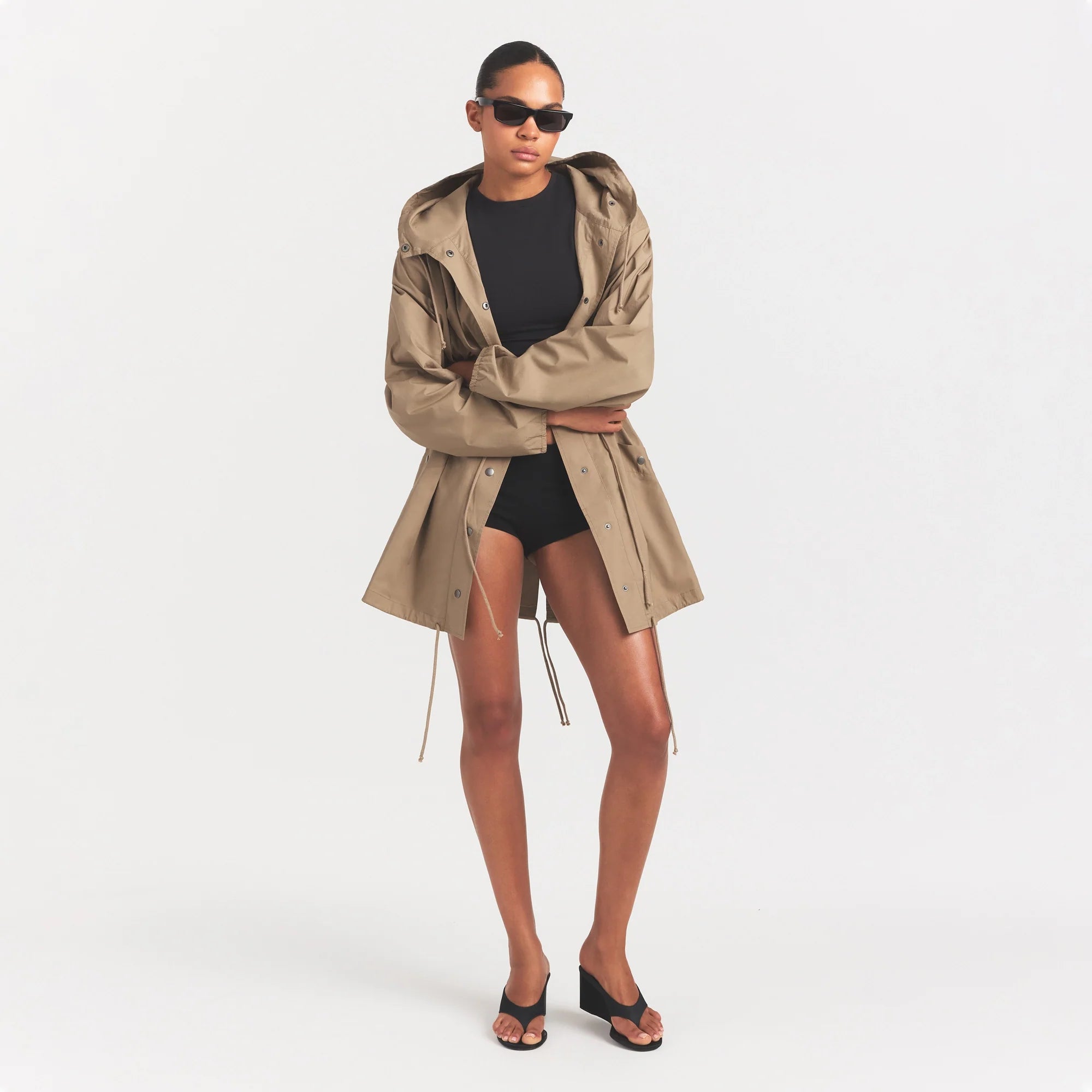 Woven Cotton Oversized Anorak