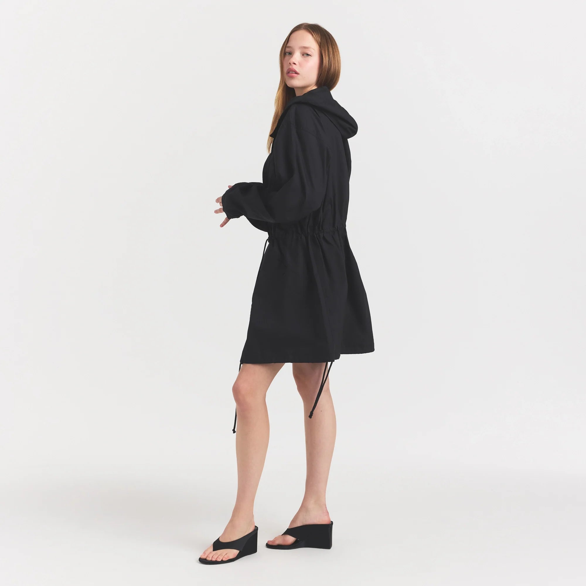 Woven Cotton Oversized Anorak