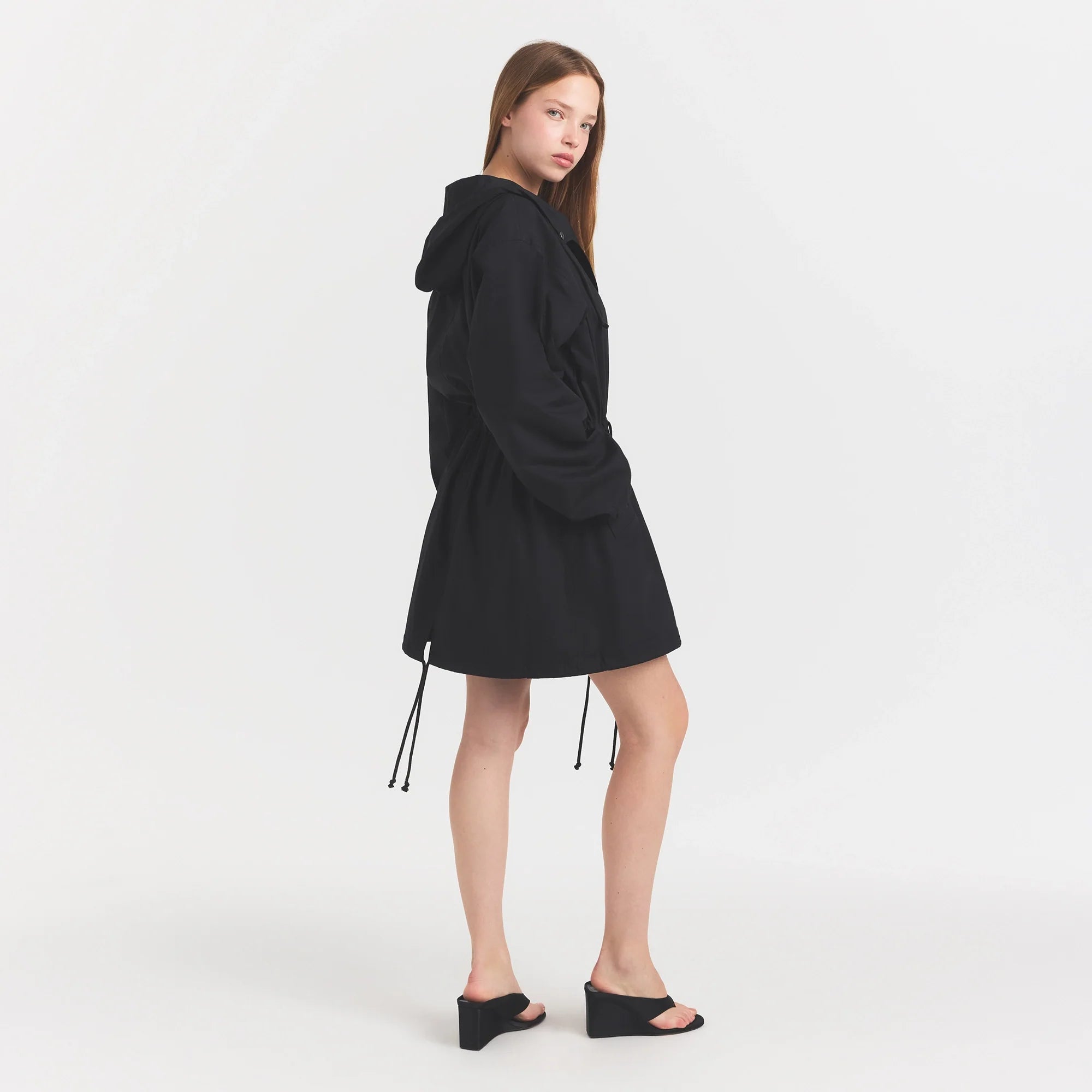 Woven Cotton Oversized Anorak