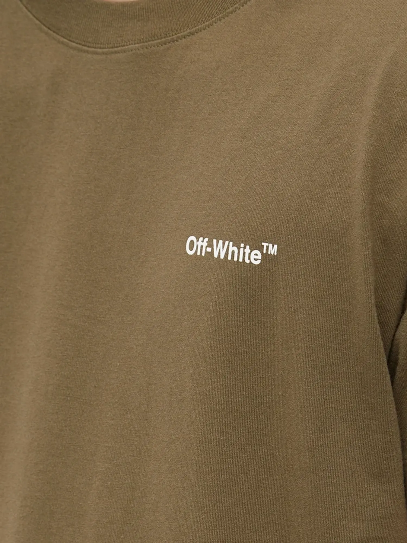 Off White OFF-WHITE BRICK ARROW SLIM TEE ARMY GREEN - Size: XS T-Shirts | Shop From The Mirage