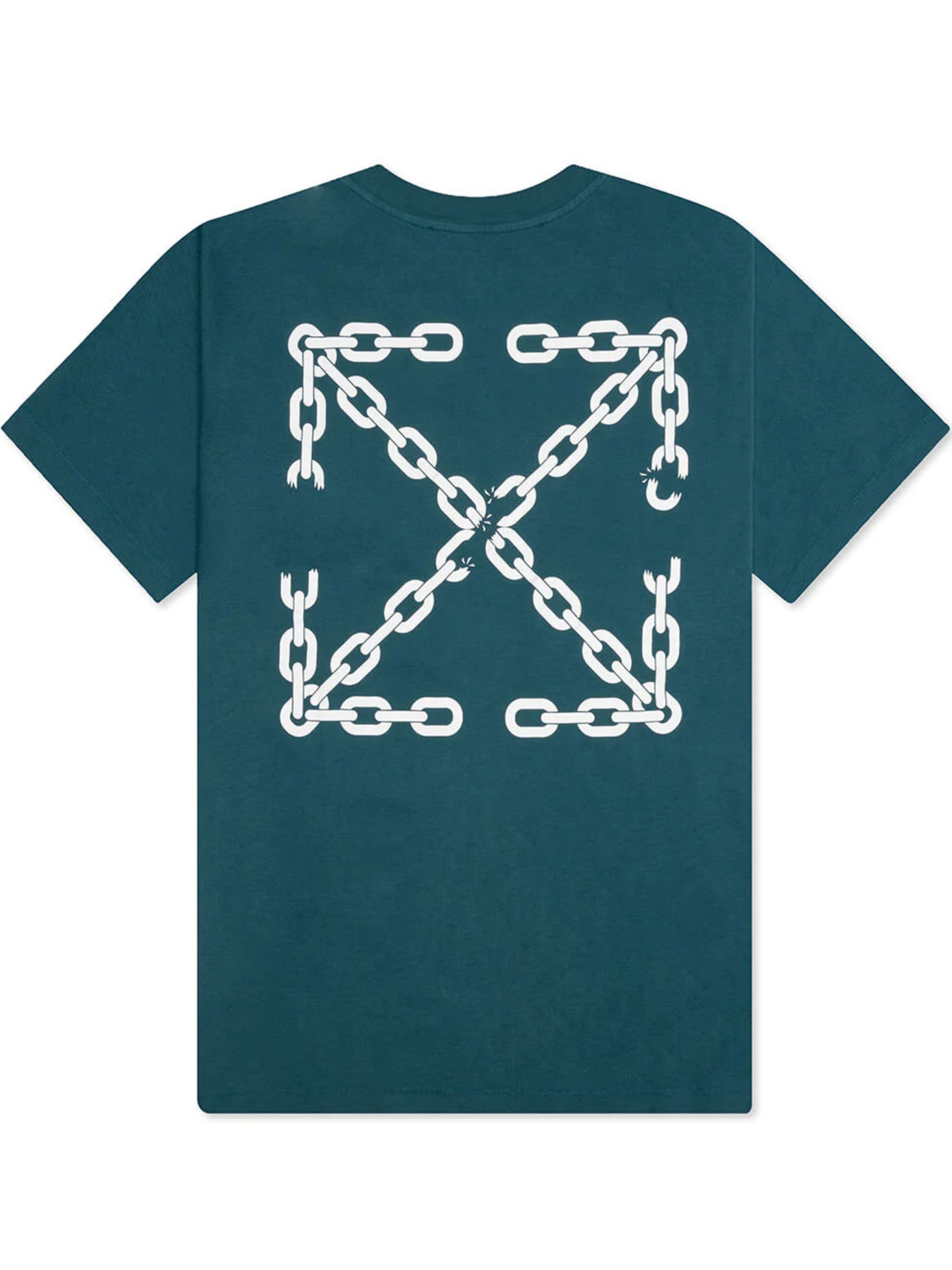 Off White OFF-WHITE CHAIN ARROW SLIM TEE DUCK GREEN - Size: S T-Shirts | Shop From The Mirage