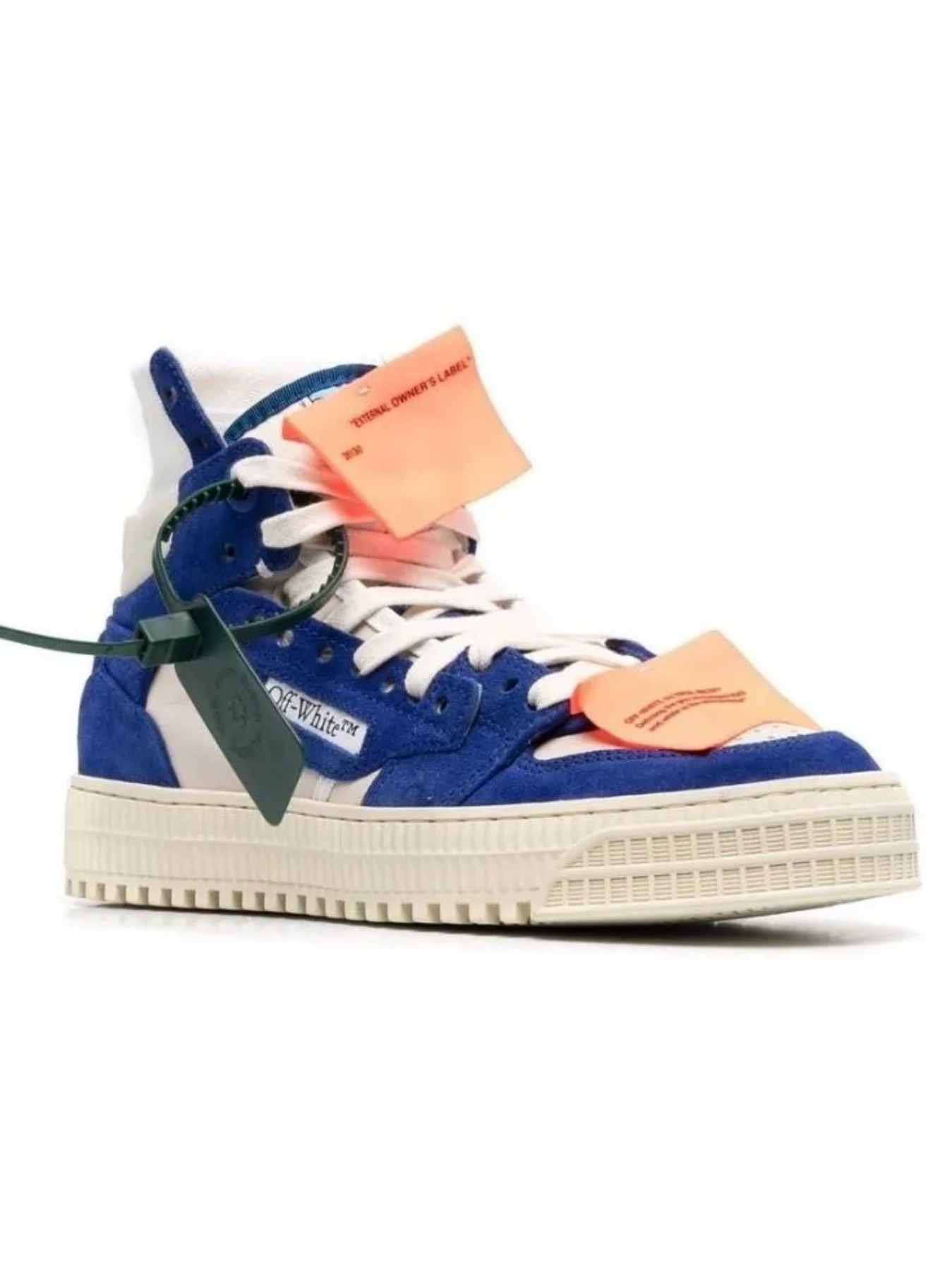 Off White OFF-WHITE OFF-COURT 3.0 HIGH TOP SNEAKERS WHITE BLUE - Size: UK 4 Sneakers | Shop From The Mirage