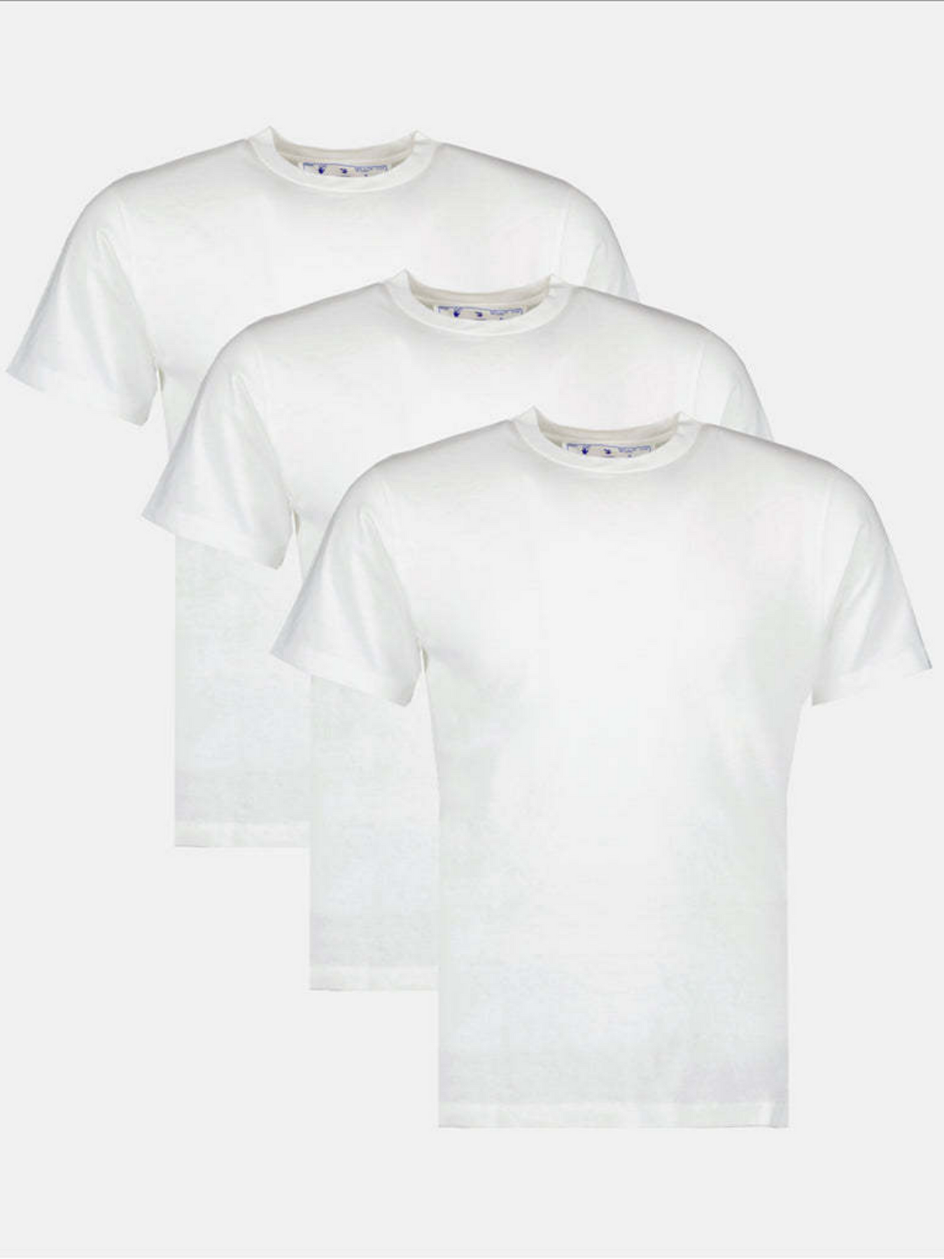 Off White OFF-WHITE HAND LOGO TRIPACK TEES WHITE - Size: S T-Shirts | Shop From The Mirage