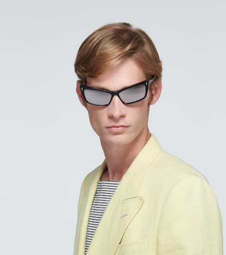 rectangular acetate sunglasses