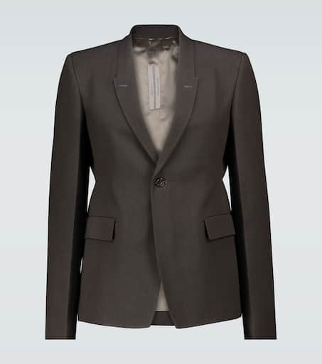 Technical single-breasted blazer