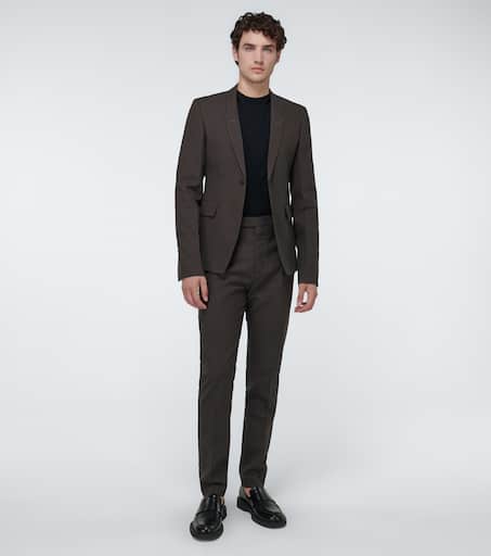 Technical single-breasted blazer