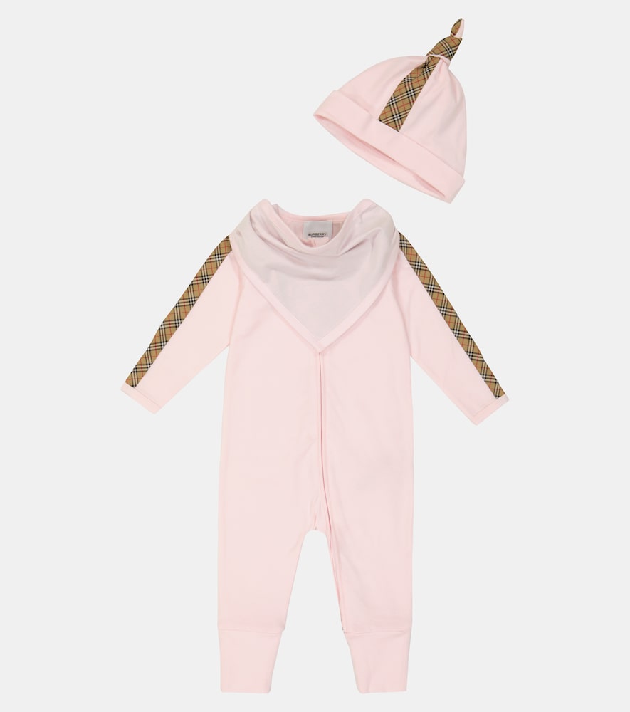 Baby Burberry Check cotton-blend set