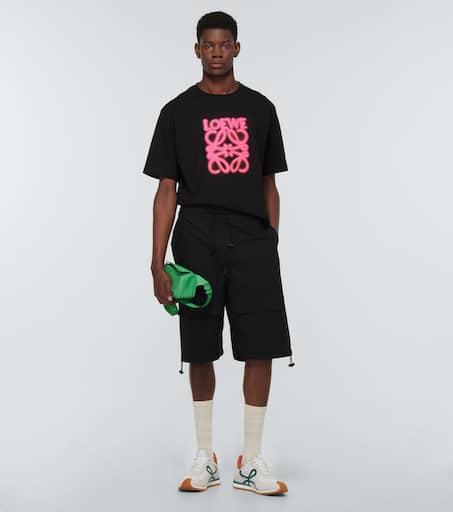 Cotton drawstring shorts