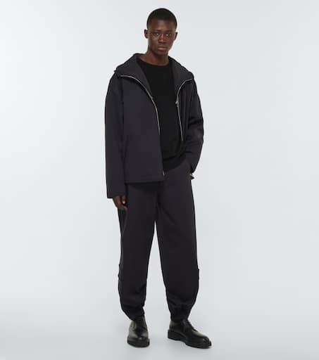 Wool-blend cargo pants