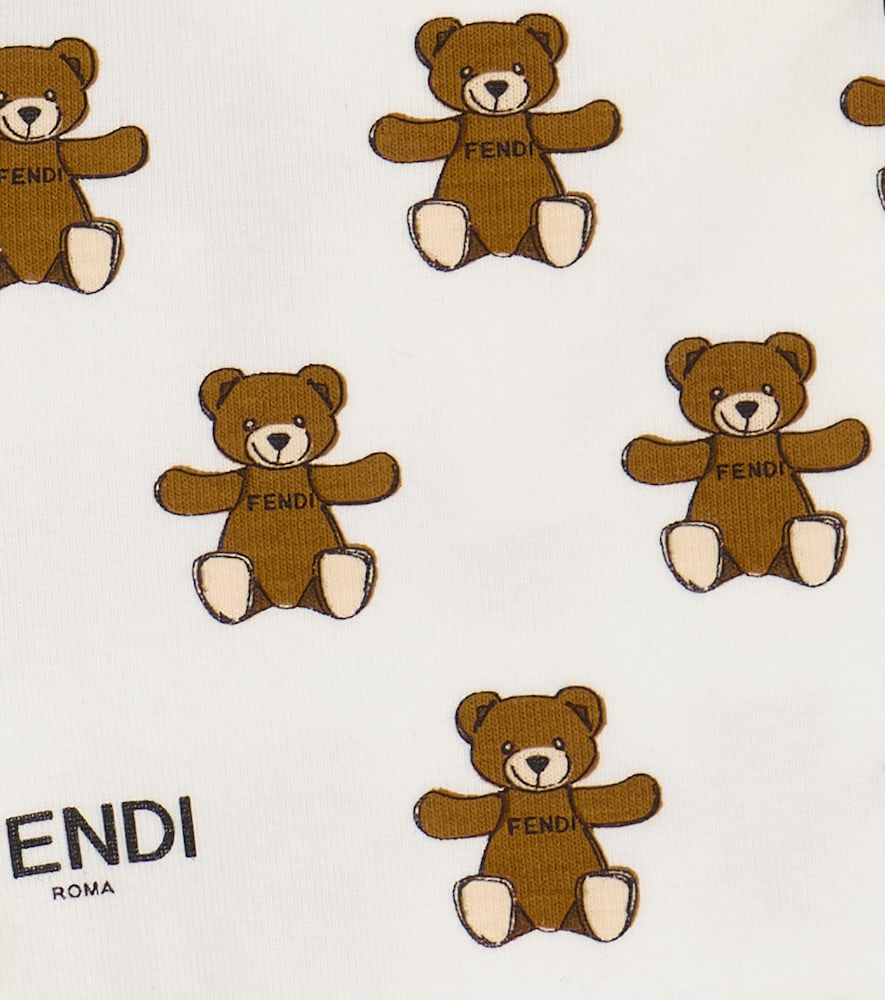 Baby printed cotton-blend leggings