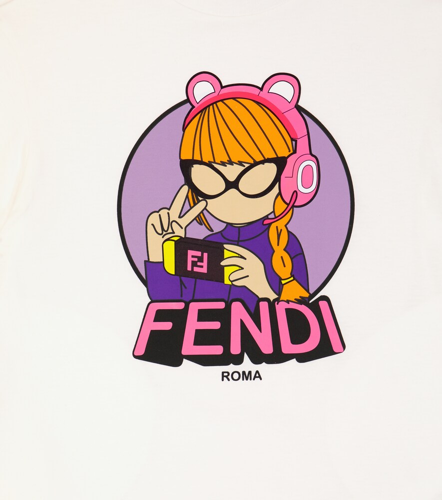 Printed cotton jersey T-shirt
