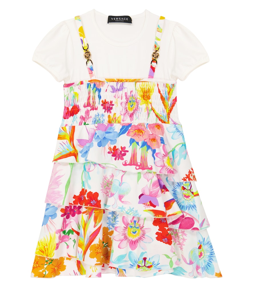 Jardin cotton-blend dress