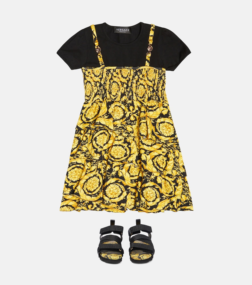 Barocco cotton-blend dress