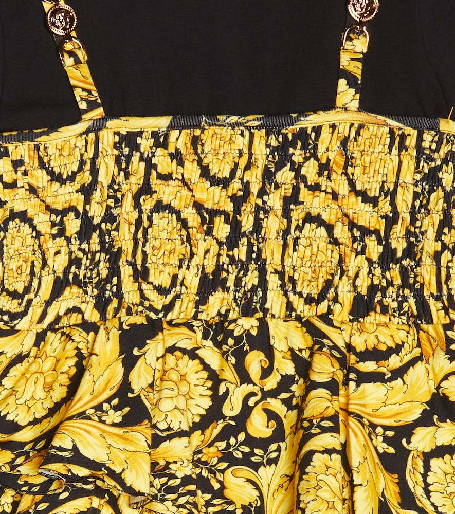 Barocco cotton-blend dress