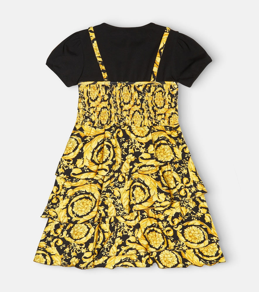 Barocco cotton-blend dress