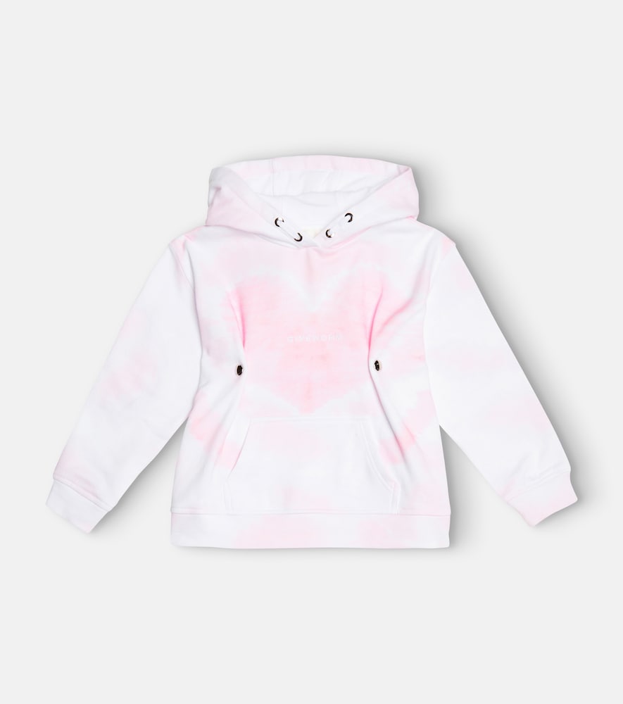 Tie-dye cotton hoodie