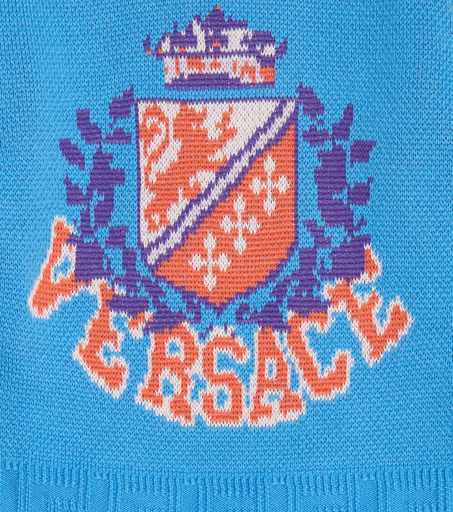 Intarsia cotton sweater