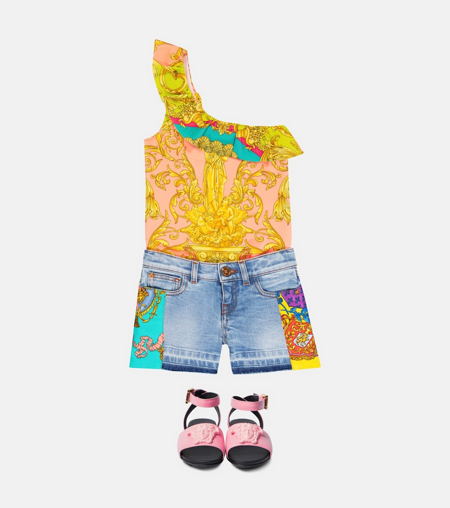 Royal Rebellion denim shorts