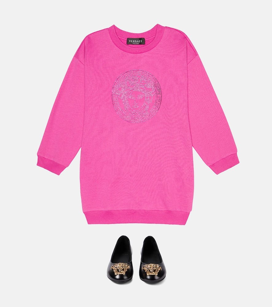 Medusa cotton sweatshirt dress