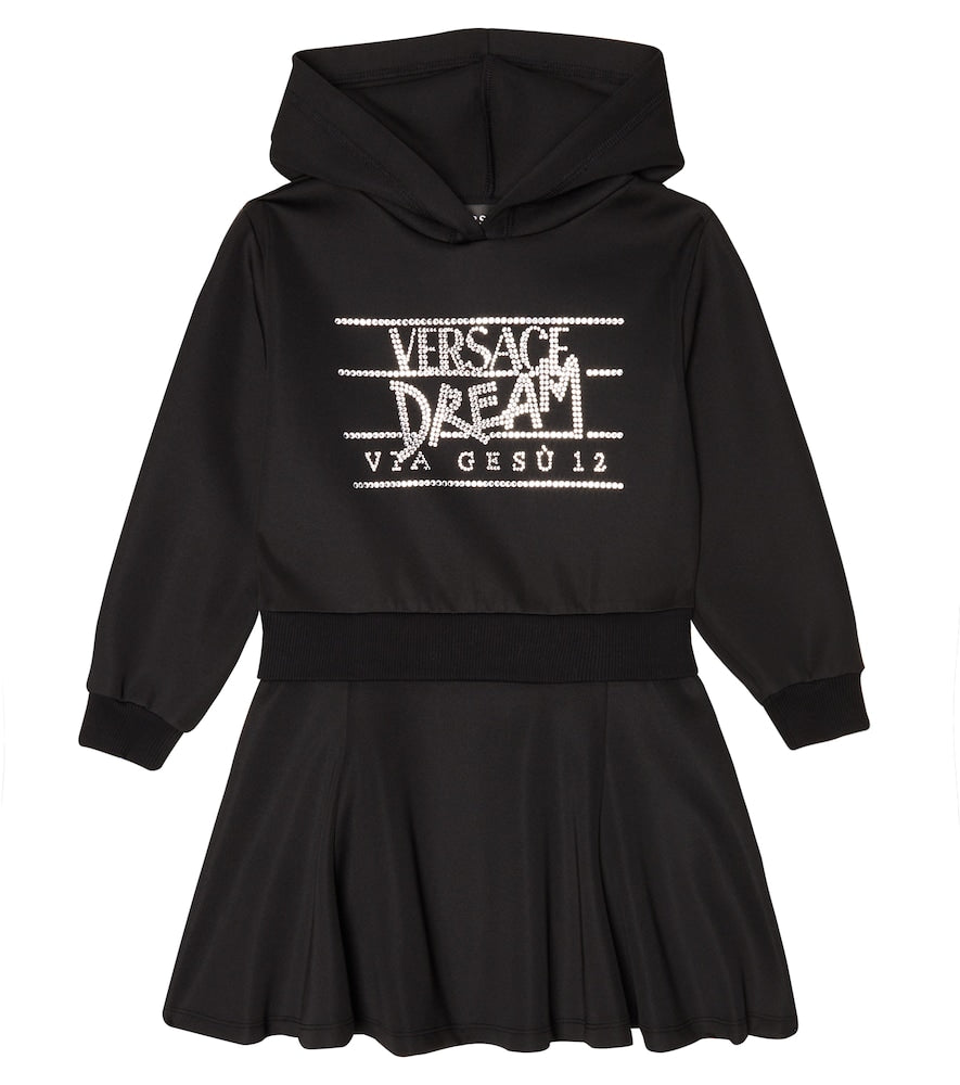 Studded hoodie dress