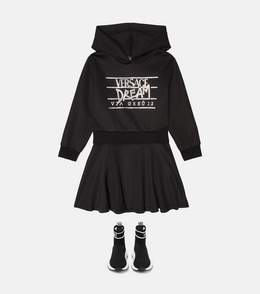 Studded hoodie dress