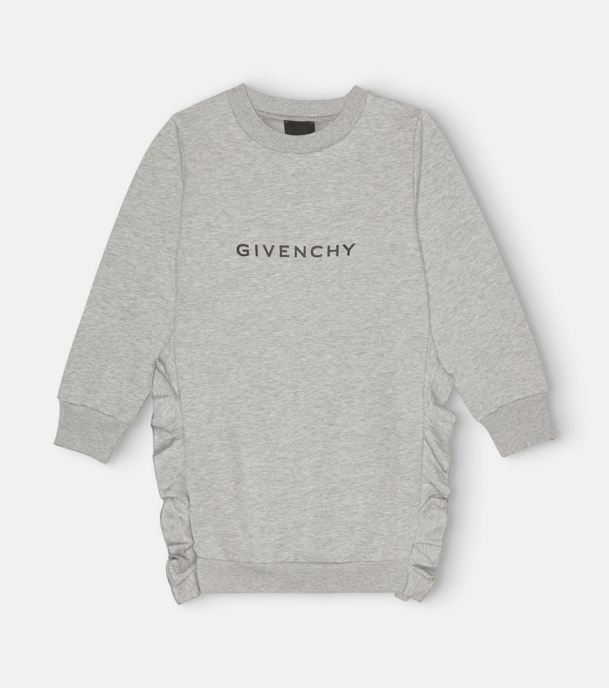 Logo jersey sweatshirt dress