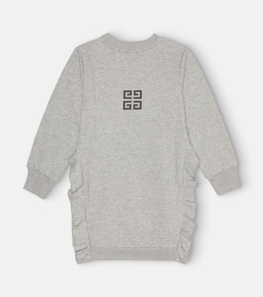 Logo jersey sweatshirt dress