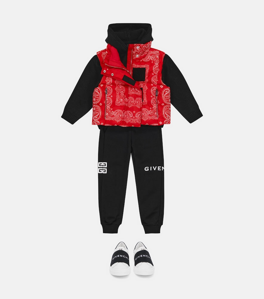 Logo wool and cashmere hoodie