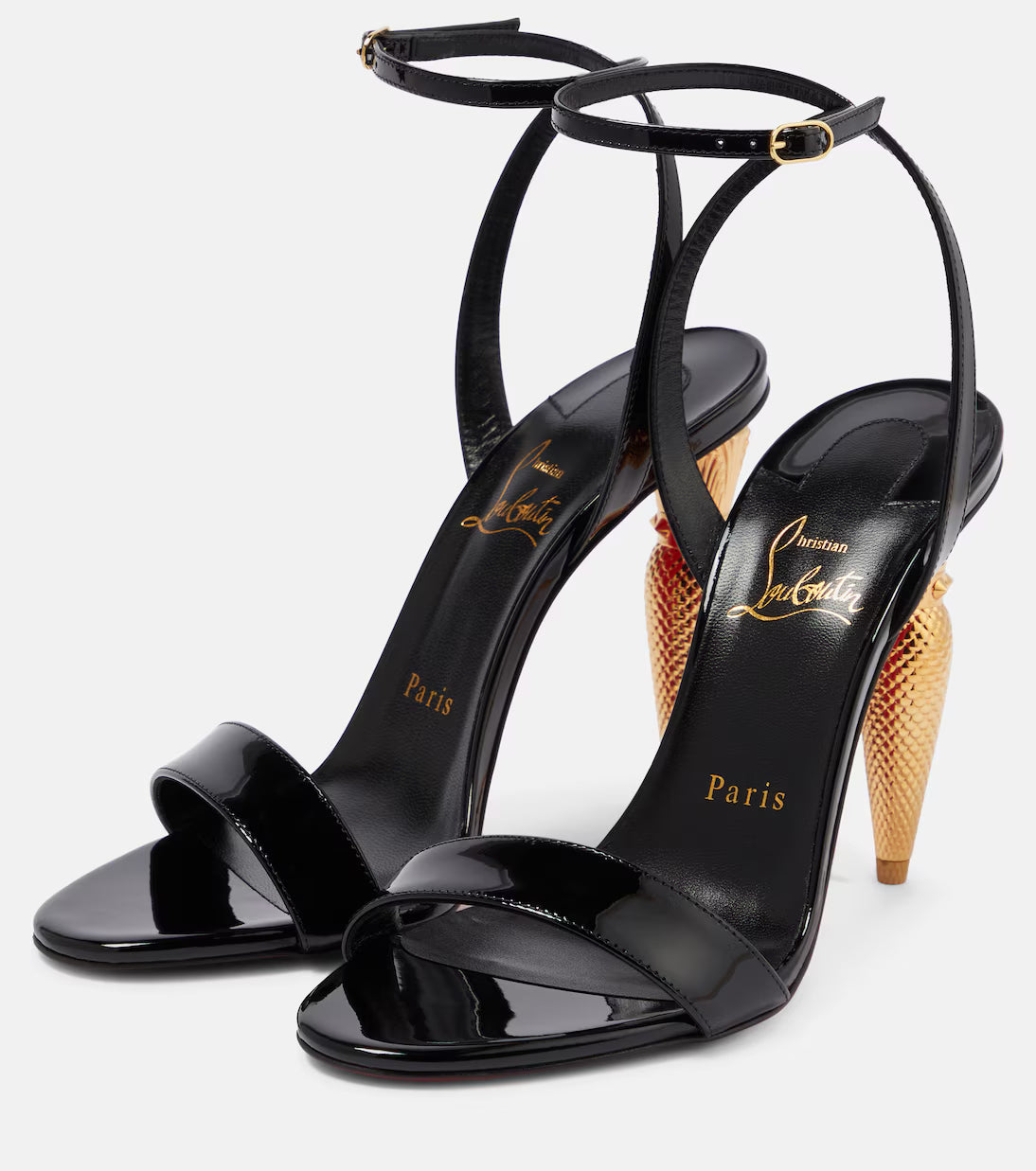 Lipqueen 100 patent leather sandals