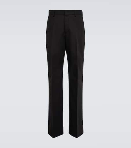 Cotton straight pants