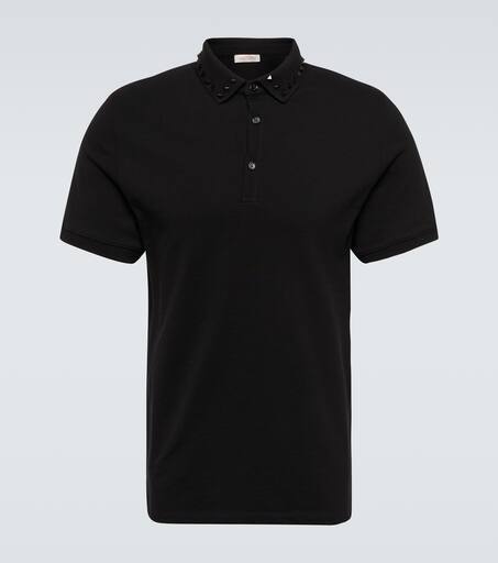 Rockstud cotton polo shirt