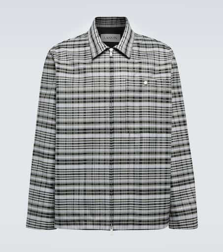 Cotton and wool jacket